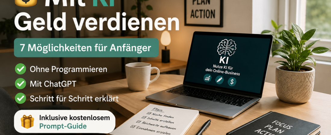 Mit KI Geld verdienen: 7 Möglichkeiten für Anfänger (2026)